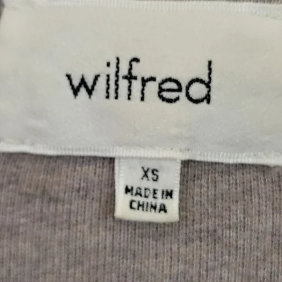 Aritzia Wilfred Women's Light Gray Diderot Cocoon Open Front Cardigan - Size XS - Picture 4 of 9